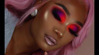 Lavender Hair + Smoky Neon Makeup Look | Celie Hair | MakeupTiffanyJ