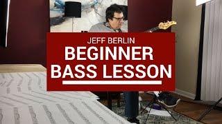 Jeff Berlin Bass Education: Sample Beginner Lesson: Whole Notes