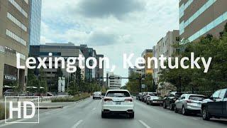 Road Tour of Lexington, Kentucky in HD - Driving in Downtown Lexington