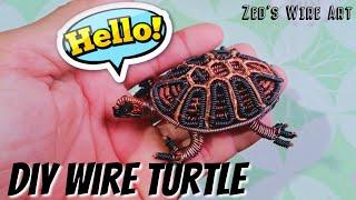 How To Make Wire Turtle? / Wire Art Tutorial  Video / Wire Sculpture / Zed's Wire Art