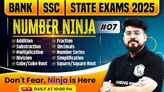 Number Ninja | Simplification, Number Series, Arithmetic, Data Interpretation | Maths Tricks #7