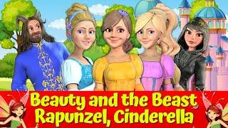 Beauty And The Beast  I Rapunzel ‍️ I Cinderella I Animated Fairytale