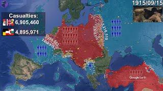 World War I Every Day with units using Google Earth