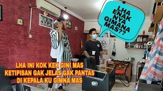 NGAKAK!!  SALON PRANK !! HAMPIR RIBUT SAMA CAPSTER BARBERSHOP