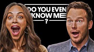 Zoe Saldaña & Chris Pratt Prove They Are Best Friends | Do You Even Know Me? | @LADbible​