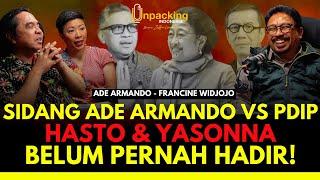Sidang Ade Armando VS PDIP! Hasto & Yasonna Belum Pernah Hadir! : ADE ARMANDO & FRANCINE WIDJODJO