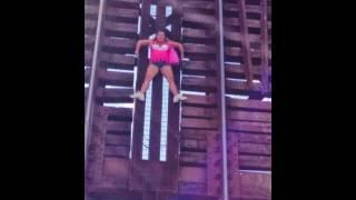 LADY GETS TRAPPED ON DRAWBRIDGE!!!