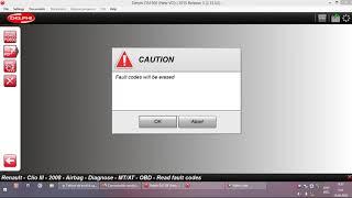 Delphi Ds150 - Renault Clio - Airbag Scan