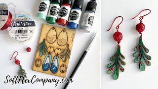 How to Make Easy Painted Mistletoe Earrings with Colourful Soul: Free Spirit Beading with Kristen