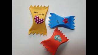 Make Your Own Paper Candy Packet For Gift