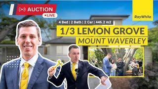 Full Version - Live Auction @ 1/3 Lemon Grove, Mount Waverley