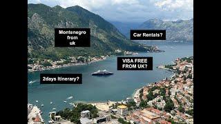 Montenegro from UK with UK BRP. 2days Montenegro Itinerary. #visafreecountries #montenegro