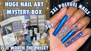 HUGE Nail Art Mystery Box from COLORFULJULY | Is It Worth It ? | May Nail Art Box With Mini UV Lamp