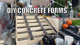 DIY - Building Forms For Steps / Stairs To Pour Concrete