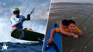 Watch Olympic Kite Surfer SAVE Drowning Woman In Dramatic Video