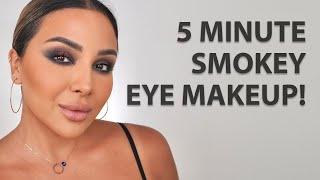 5 MINUTE SMOKEY EYE MAKEUP TUTORIAL | NINA UBHI
