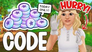 HURRY!! *STAR COINS* CODE FOR ALL PLAYERS!! (4+ CODES SOON IN STAR STABLE!!)