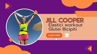 Jill Cooper Sala Pesi con gli Elastici Glutei e Bicipiti