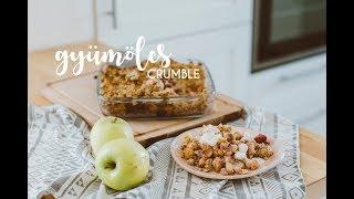Almás-málnás vegán crumble | Yama Kitchen