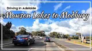 Driving in Adelaide: Mawson Lakes to Modbury (Westfield Tea Tree Plaza) | South Australia [4K]