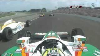 Tony Kanaan incredible start on board - Indy 500 2010