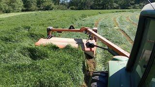 Cutting Hay On New Ground In The River Bottoms