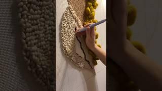 Мой первый ковровый гобелен #гобелен #ковроваявышивка #паннонастену #макраме #макрамедекор