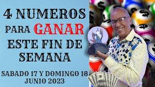 TUS 4 NÚMEROS MAGICOS PARA GANAR A LA LOTERÍA este fin de semana SABADO 17 y DOMINGO 18 JUNIO 2023