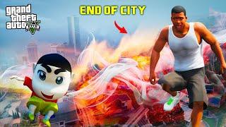 GTA 5: End Of Los Santos City|Shinchan & Franklin Escape