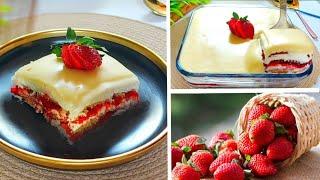 Most Delicious Strawberry Dessert Recipe  |Arabian Dessert | Dessert Recipes .