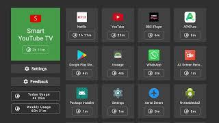 TVUsage Android TV app - App lock feature demo