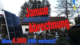 Kalter Januar PV und Wärmepumpe an der Grenze! 0 mal getaktet und durchgelaufen!