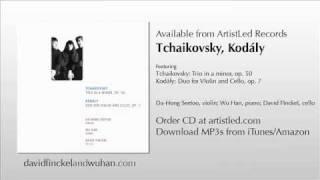 Tchaikovsky: Piano Trio in a minor, op. 50: Finale; Da-Hong Seetoo, Wu Han, David Finckel