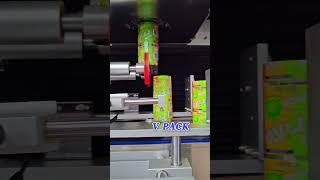 Automatic Can Shrink Sleeve Labeling Machine #machine #shorts #label #manufacturing