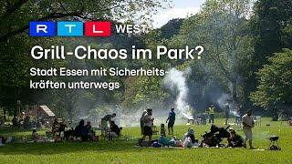 Grillen im Park? Stadt Essen setzt Sicherheitskräfte ein | RTL WEST, 13.05.2024