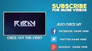 FREE Amazing Outro Template #7 (Easy to edit)