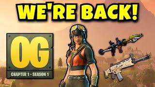 Fortnite OG is HERE! (Chapter 1 - Season 1)