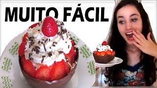 COMO FAZER CESTINHA DE CHOCOLATE? (Muito Fácil) - Emily Scavassa