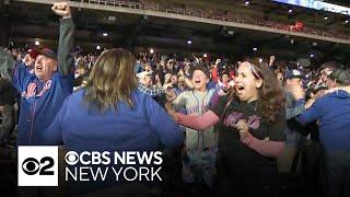 Mets fans celebrate Wild Card Series win at Citi Field watch party