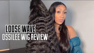 OSSILEE 250% DENSITY LOOSE WAVE WIG REVIEW| FULL 13x4 LACE FRONTAL | AFFORDABLE ALIEXPRESS HAIR |