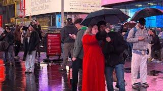 New York City: Union Square | Raining Day Manhattan Times Square Live