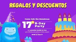 Regalos y Descuentos [Cumpleaños TemplateMonster]