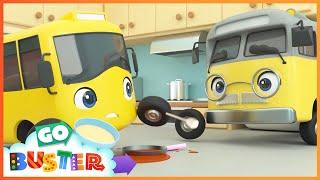 Buster and Grandpa's Kitchen Disaster! - Go Buster Shorts | Baby Cartoons | Kids Videos