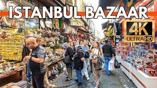 ISTANBUL TÜRKİYE(TURKEY) BAZAAR | Eminönü,Egyptian Bazaar (Mısır Çarşısı) 4K WALKING TOUR