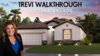 Lennar Trevi model tour at Verdanna Village in Estero, Florida