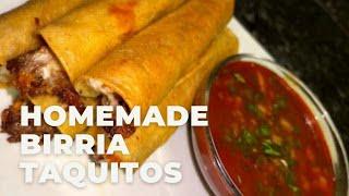 Homemade Birria Taquitos