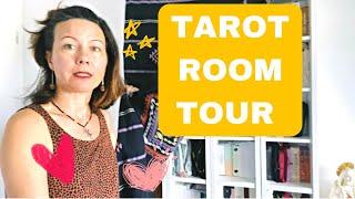 My tarot room tour #tarottour #tarotcollector #tarotmap