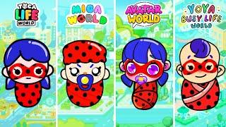 Trigêmeos Joaninhas Adotados Em Avatar World, Toca Boca e Miga World! História De Vida Toca