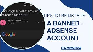 How To Reinstate A Banned Google Adsense Account