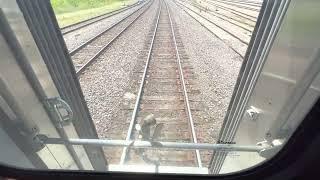 Amtrak Missouri River Runner train 314 east into St. Louis, Missouri on June 29, 2022